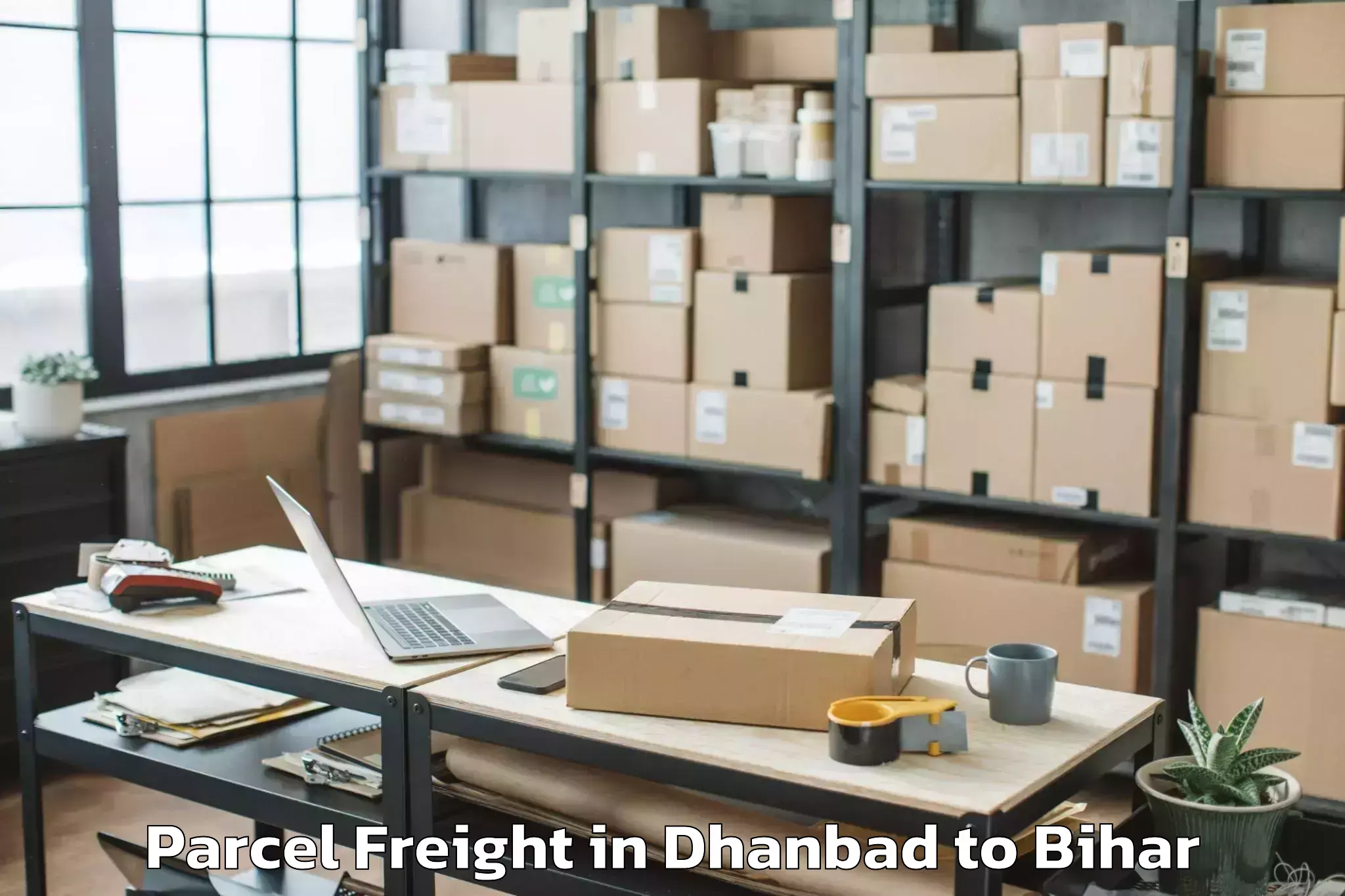 Easy Dhanbad to Harnaut Parcel Freight Booking